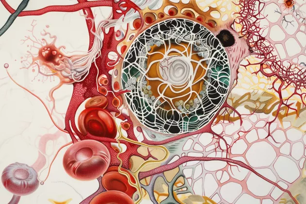 AI generated artwork representing natural killer cell development. Graphical image.