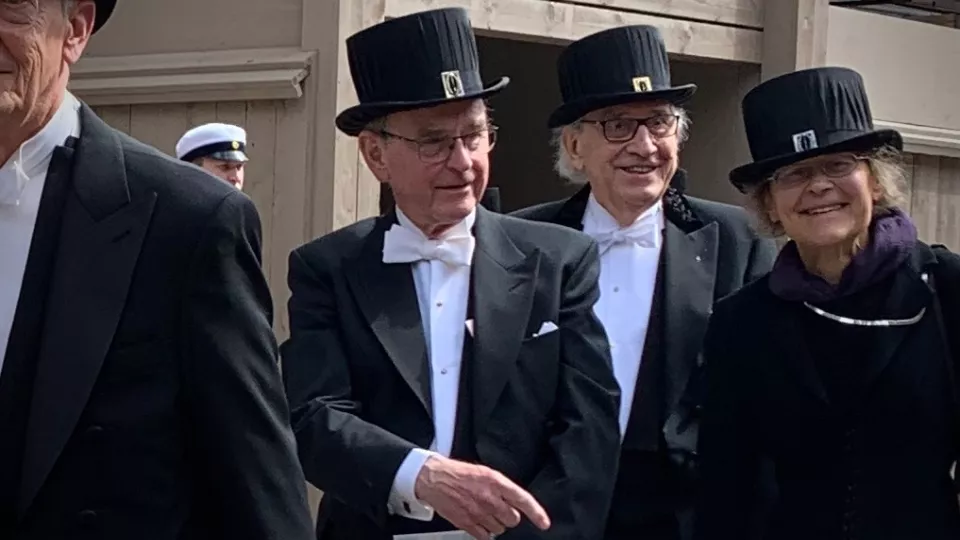 Anders Björklund in the Lund University doctorate ceremony procession.