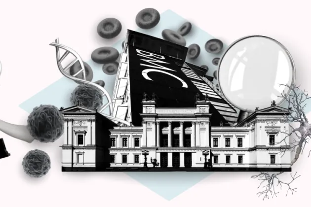 Graphic illustration of the Article of the Year Award. Illustration.