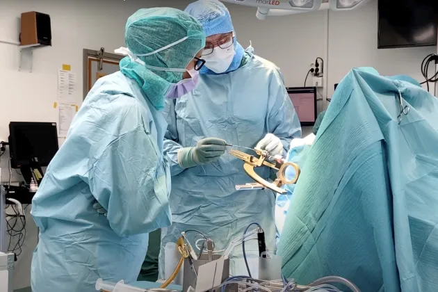Surgery preformed on a Parkinson patient photo Gunnar Gunnarsson