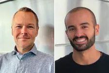 Image collage with photo portraits of Henrik Ahlenius (left) and Isaac Canals (right).