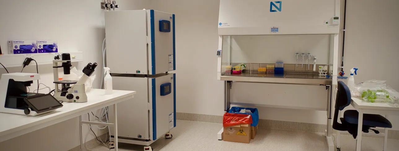 Photo from inside the Pre-GMP Facility.