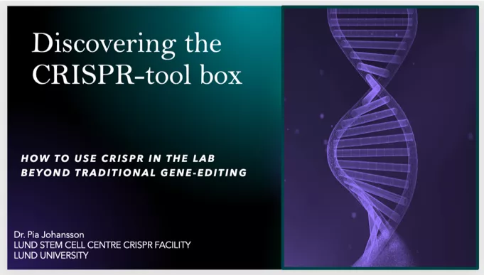 Discovering the CRISPR-toolbox announcement