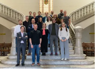 Visi-On-Brain Group Photo with principal investigators in the new network